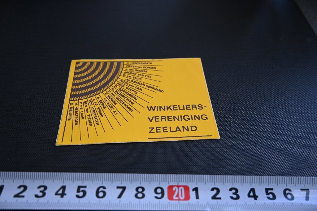 sticker winkeliersvereniging zeeland herckenrath geerts ea, Ophalen, Zo goed als nieuw