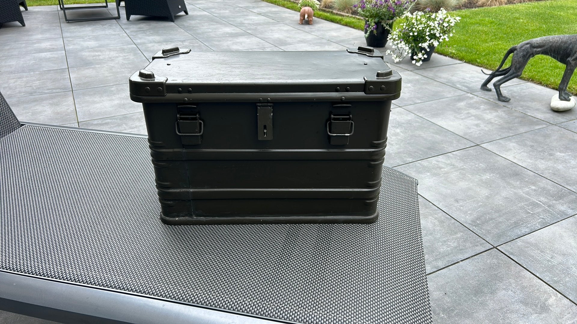 Spatwaterdicht  aluminium reis koffer, Caravans en Kamperen, Kampeeraccessoires, Ophalen, Gebruikt