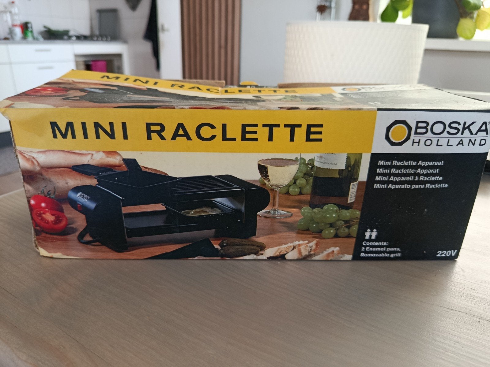 Boska Holland Mini Raclette Apparaat met 2 Pannetjes, Ophalen