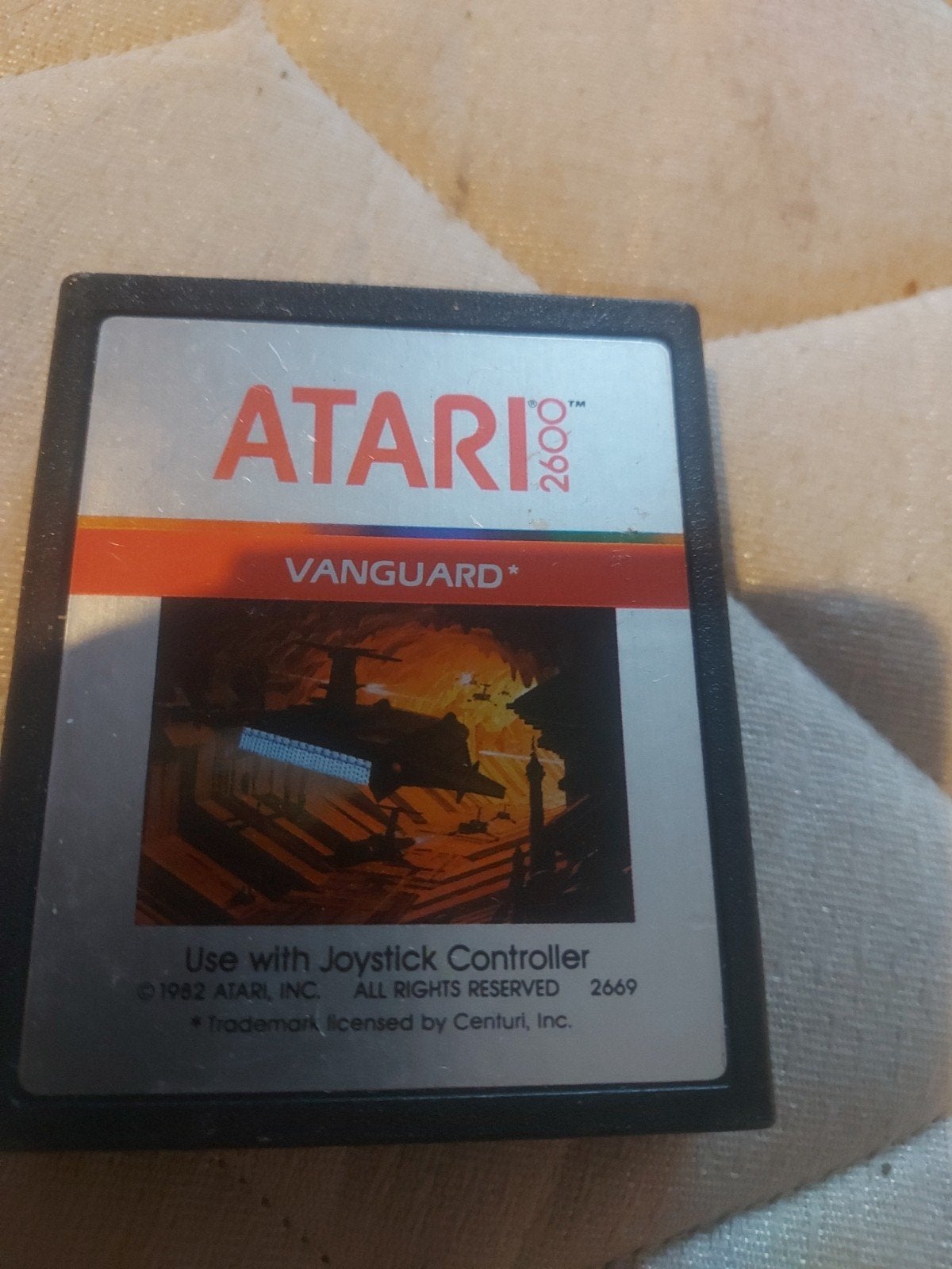 Atari 2600 Vanguard Game Cartridge - Klassieke Shooter, Spelcomputers en Games, Ophalen of Verzenden