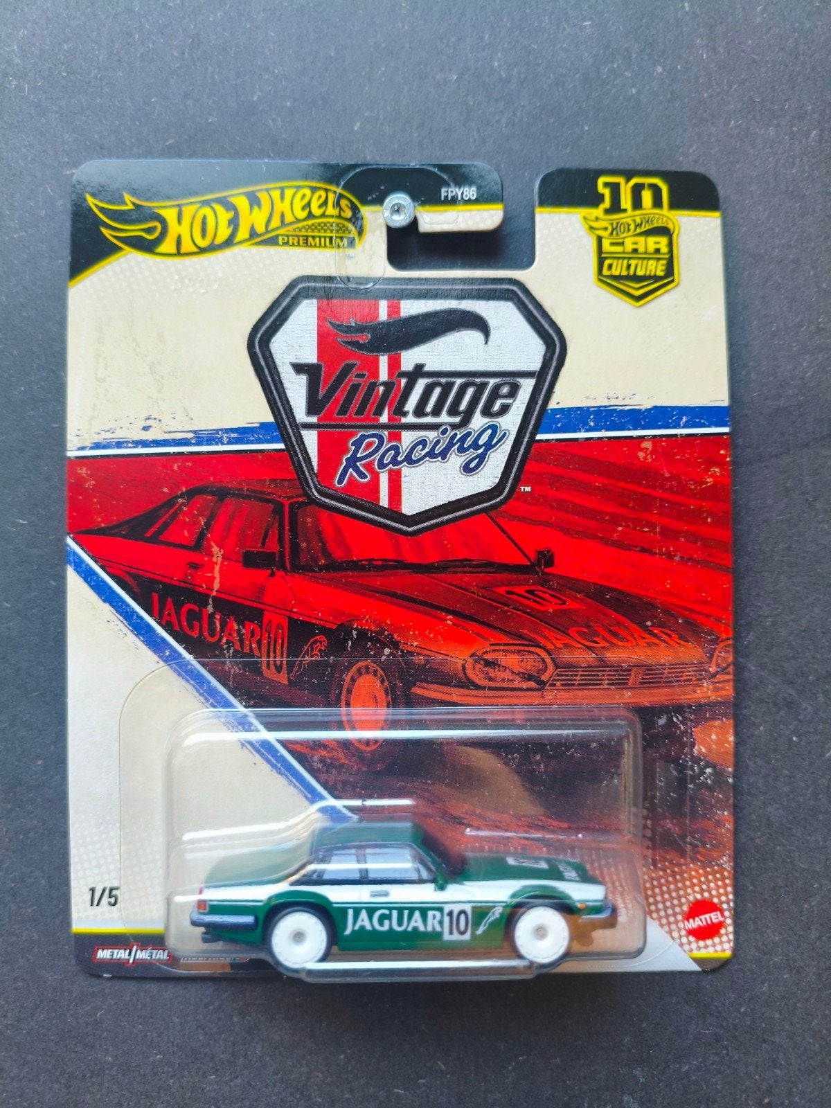 Hot Wheels Jaguar XJS Vintage Racing 1/5 Premium, Ophalen of Verzenden, Nieuw, Auto