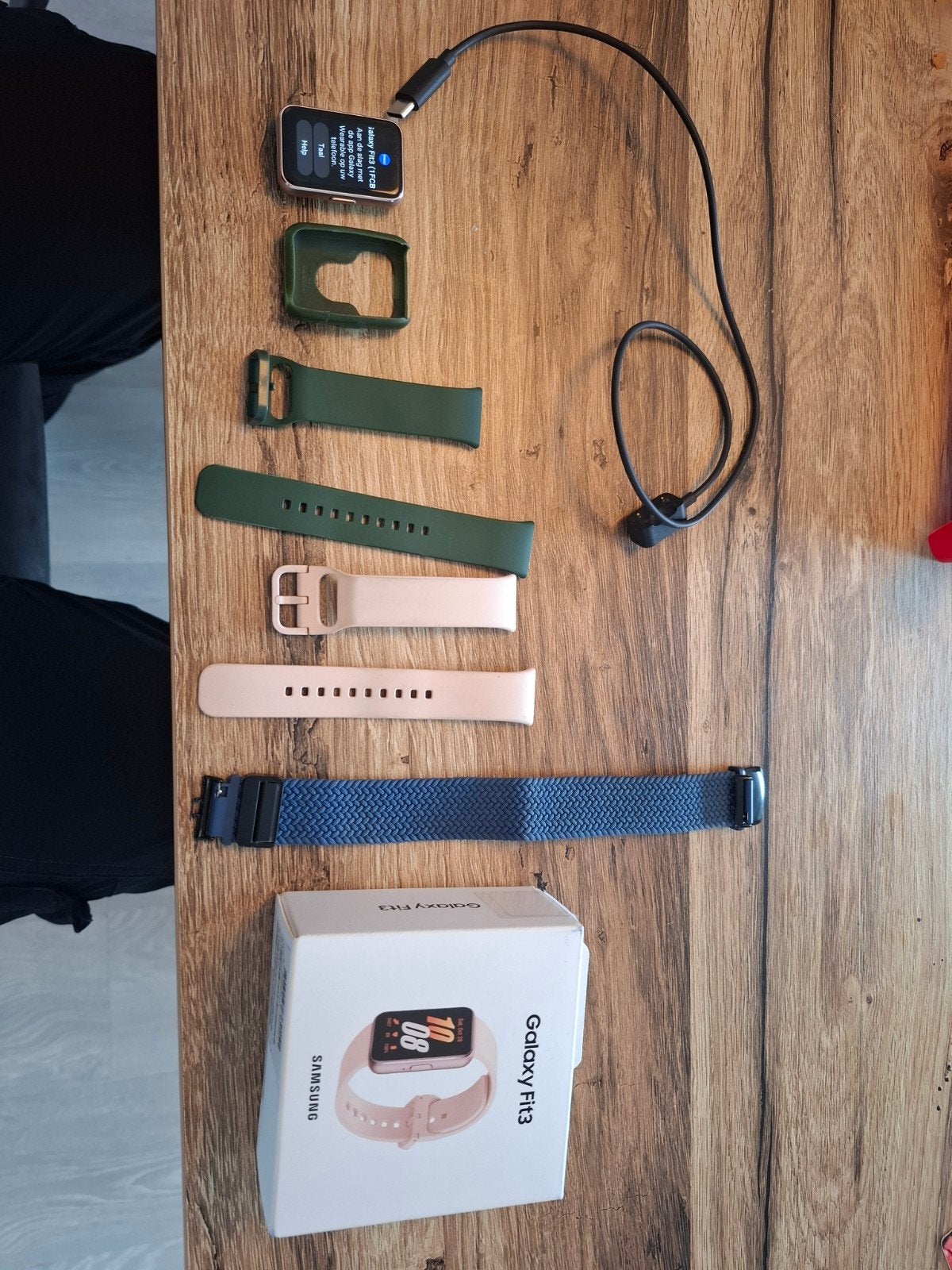 Samsung Galaxy Fit 3 - Zo goed als nieuw met extra bandjes, Ophalen of Verzenden, Zo goed als nieuw, Samsung, Calorieverbanding