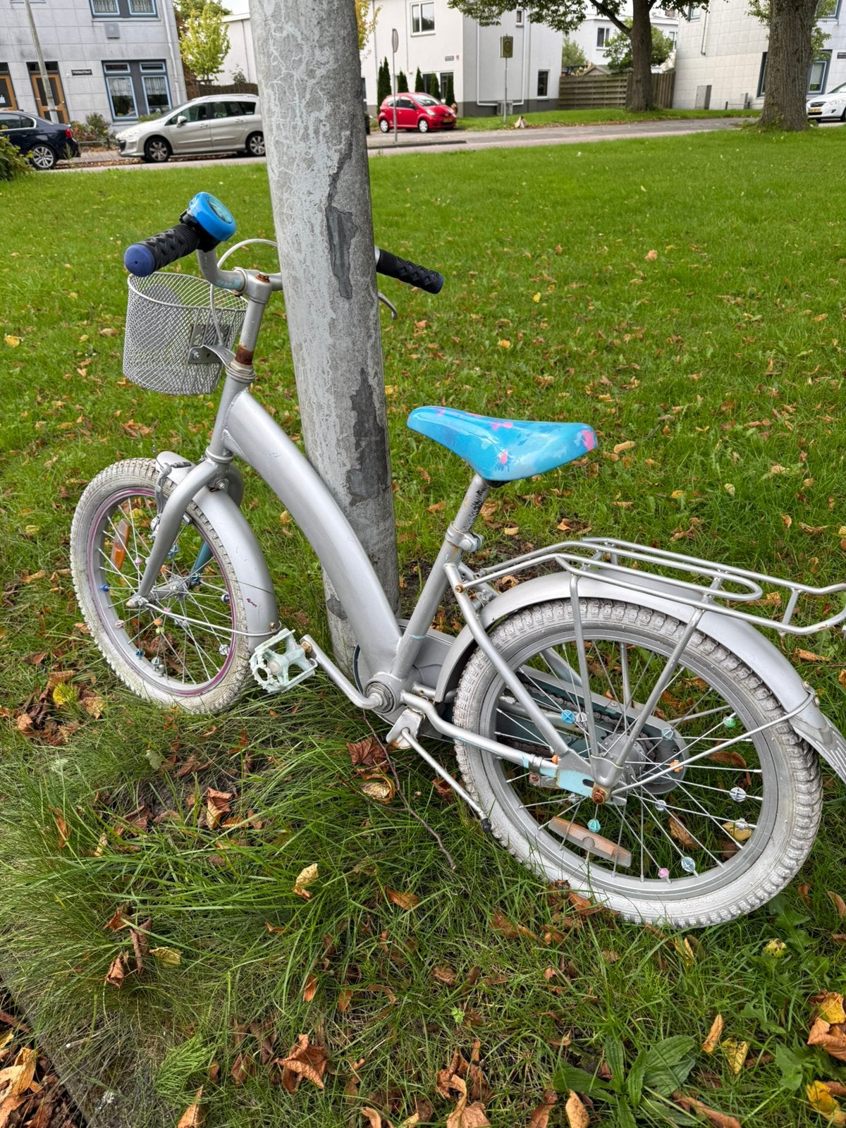 18 inch kinderfiets, Ophalen of Verzenden, Zo goed als nieuw, 18 inch, Handrem