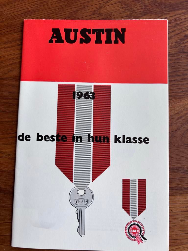 Austin folder 1963 - J.K. Van der Molen Groningen, Ophalen of Verzenden, Zo goed als nieuw, Overige merken