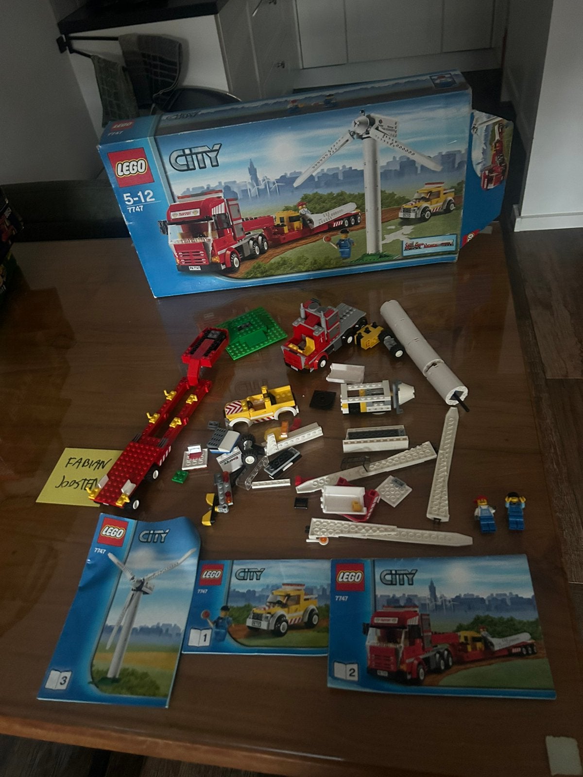Lego 7747 city wind turbine transport, Ophalen of Verzenden, Zo goed als nieuw
