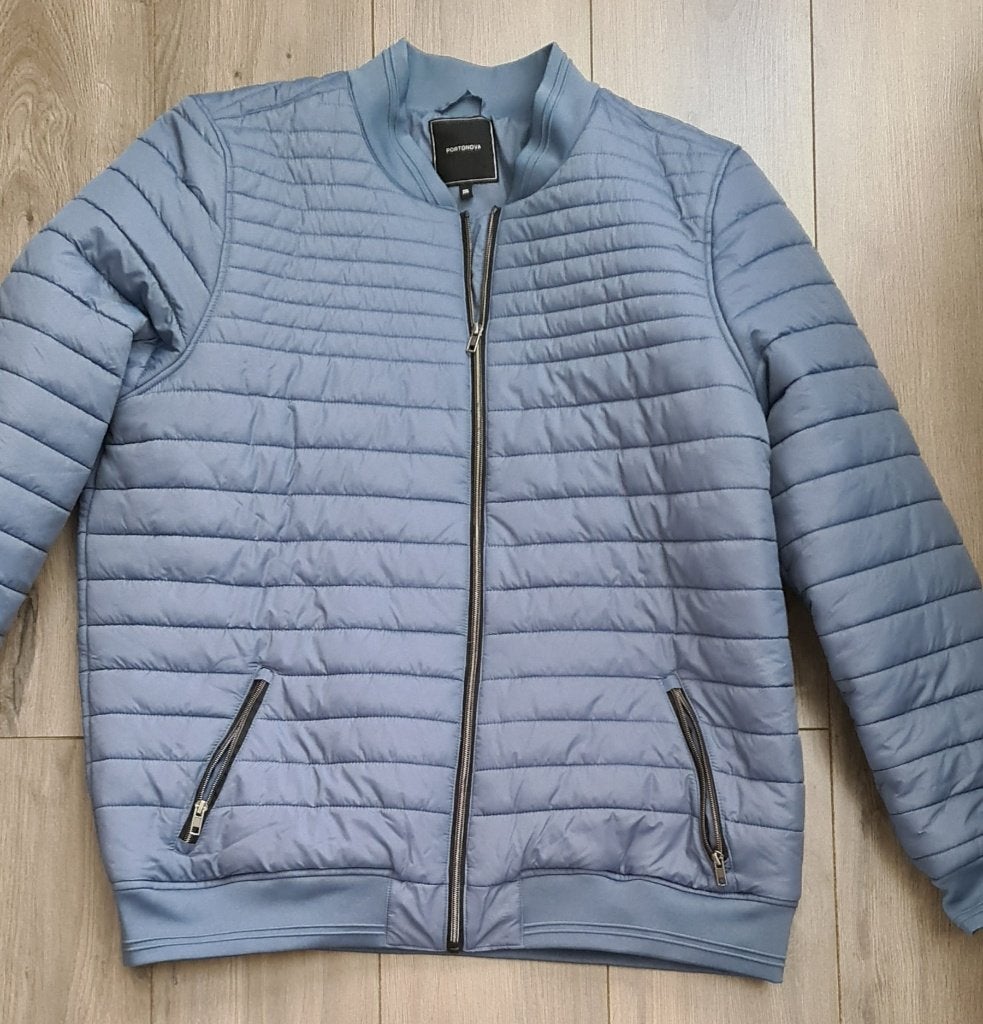 Als nieuw mooie blauwe heren jas voor als het kouder word, Blauw, Portonova, Overige maten, Ophalen of Verzenden