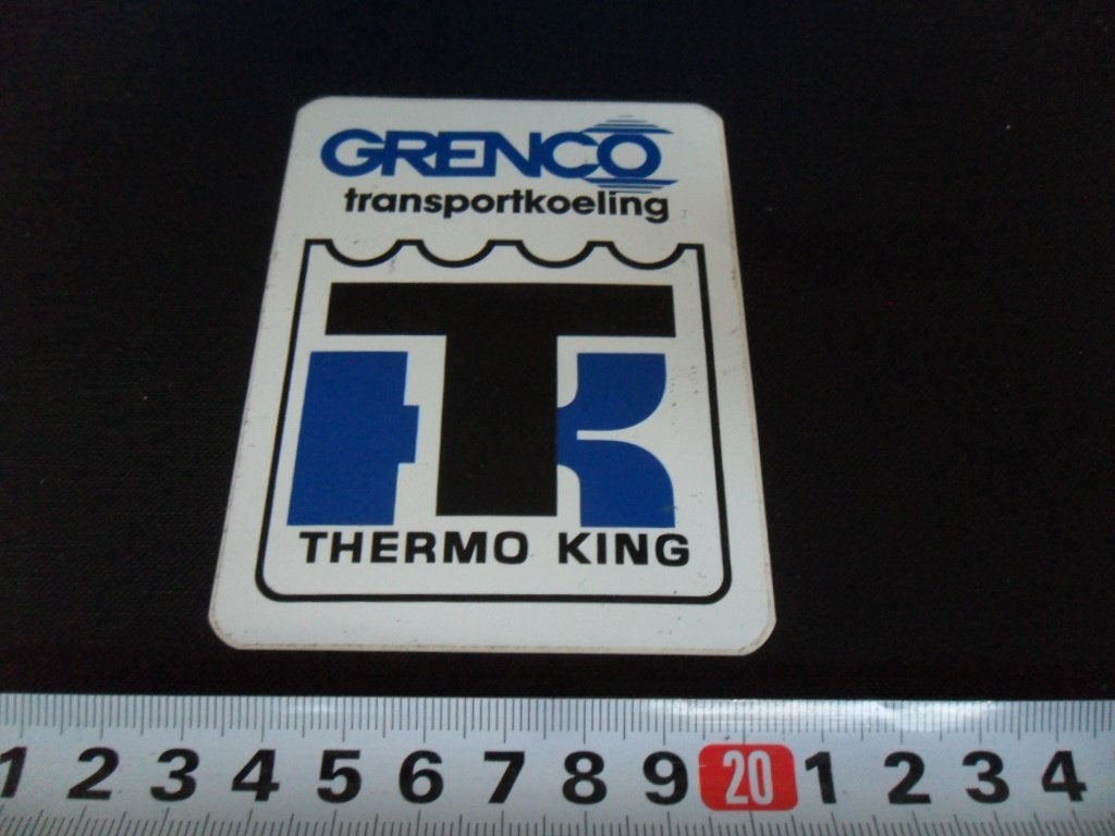 sticker GRENCO transportkoeling THERMO KING, Verzamelen, Ophalen of Verzenden, Zo goed als nieuw