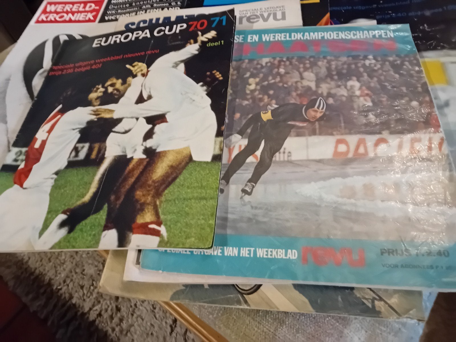 11  jaren 70 sport tijdschriften, Verzamelen, Ophalen, Zo goed als nieuw, Boek of Tijdschrift
