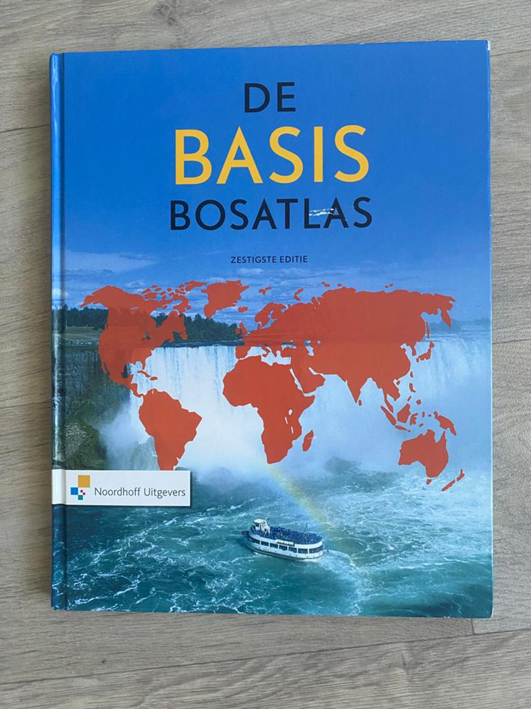 De Basis Bosatlas - Zestigste Editie, Boeken, Bosatlas, 2000 tot heden, Ophalen of Verzenden, Zo goed als nieuw