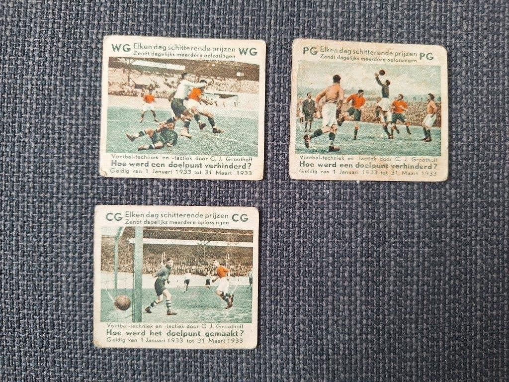 Voetbalplaatjes Radioverslag 3x, Verzenden, Overige binnenlandse clubs, Poster, Plaatje of Sticker