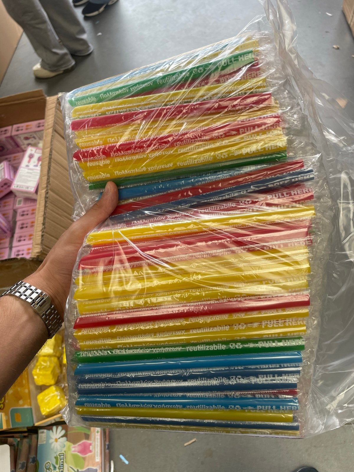 Partij plastic rietjes - diverse kleuren en maten, Overige typen, Kunststof, Nieuw, Ophalen of Verzenden