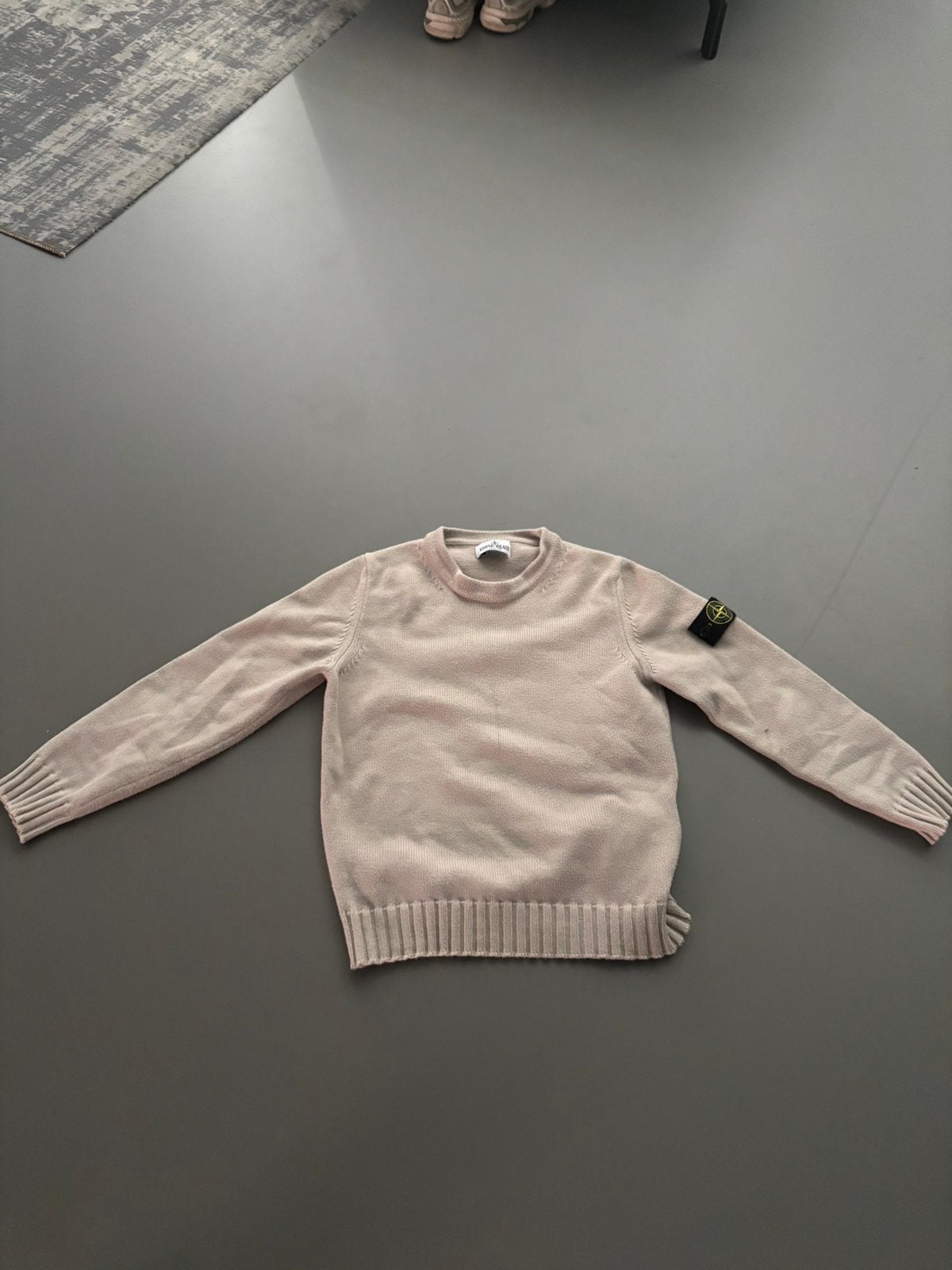 Goeie stone island trui maat 142, Ophalen of Verzenden, Zo goed als nieuw, Beige
