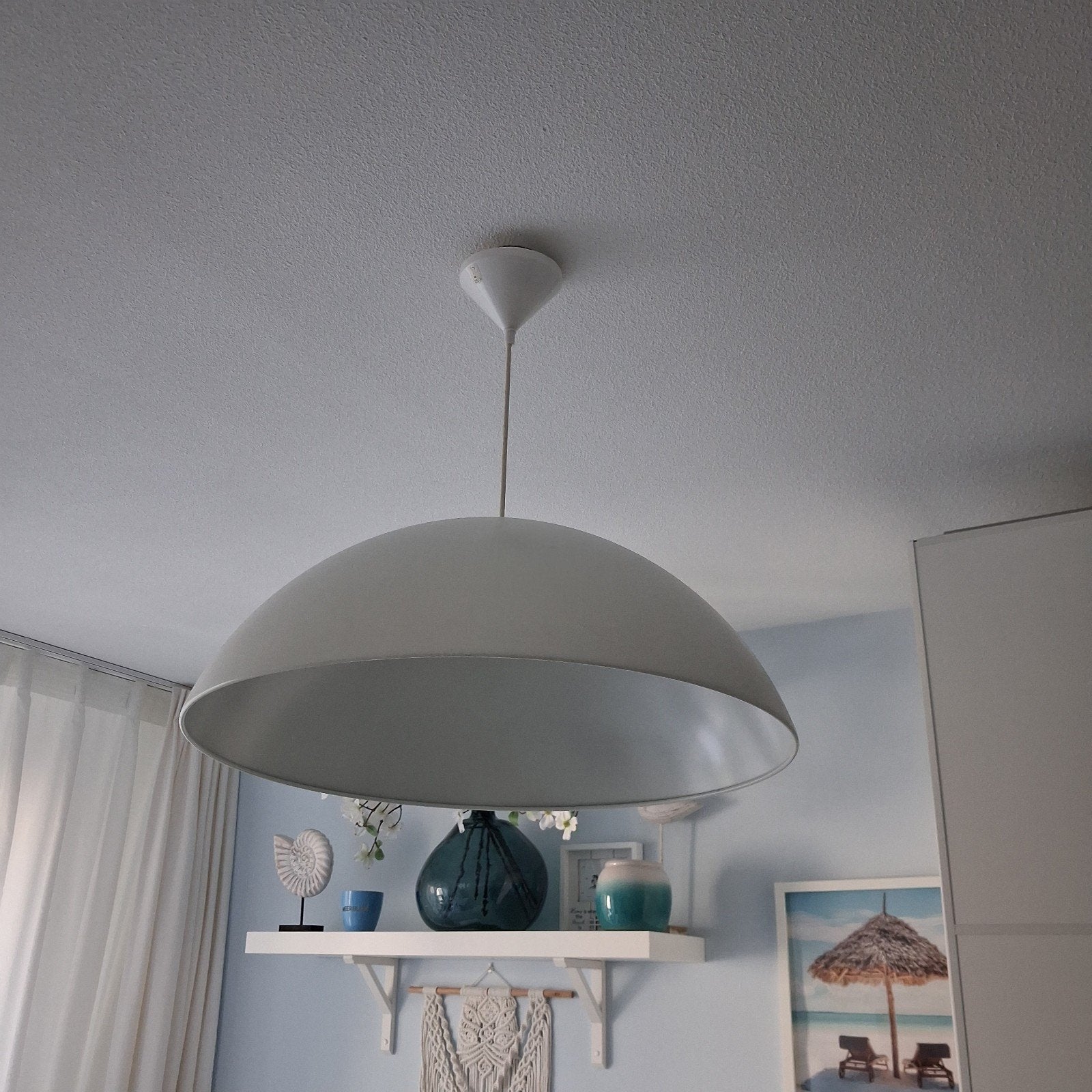 IKEA plafondlamp met lichte gebruikssporen 58 cm, Ophalen, Gebruikt, Metaal