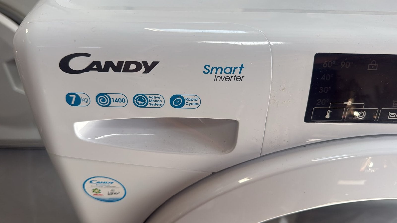 Candy Smart Inverter Wasmachine 7kg 1400 toeren, Witgoed en Apparatuur, ., Ophalen of Verzenden, Zo goed als nieuw, Voorlader