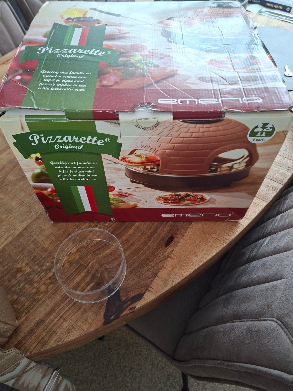 Emerio Pizzarette Original - Pizzaoven voor 4 personen, Witgoed en Apparatuur, Ovens, Minder dan 45 cm, Overige merken, Minder dan 45 cm