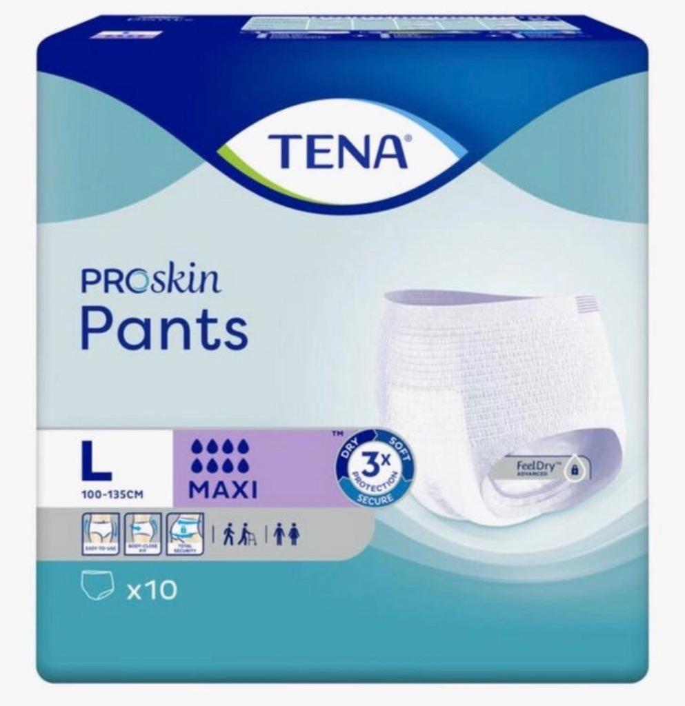 TENA PANTS maxi maat L nieuw en dicht, Diversen, Verpleegmiddelen, Ophalen of Verzenden, Nieuw