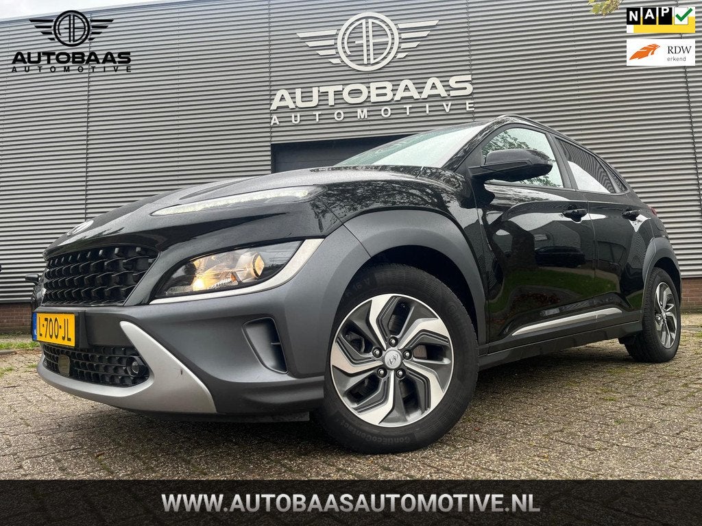 Hyundai Kona 1.6 GDI HEV Fashion AUTOMAAT *APK 07-2027* NL-A, Auto's, Hyundai, Gebruikt, Zwart, Origineel Nederlands, 26 km/l