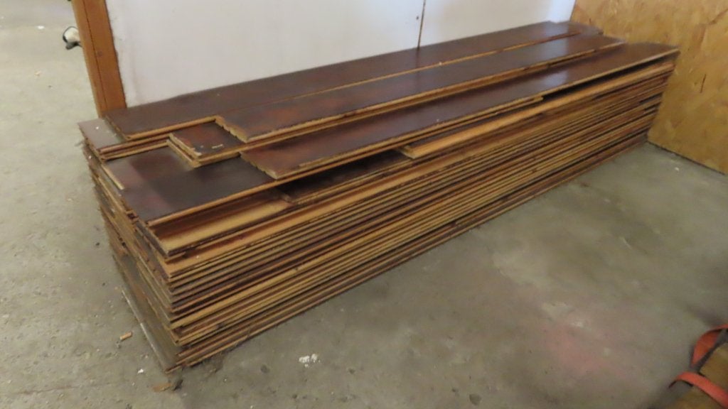planken houten vloer grenen 30m2, Doe-het-zelf en Verbouw, Hout en Planken, Ophalen, Gebruikt, Minder dan 25 mm, Grenen