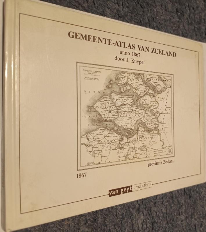 Gemeente-Atlas van Zeeland anno 1867 - J. Kuyper, Boeken, Atlassen en Landkaarten, Gelezen, J. Kuyper, Overige atlassen, Ophalen of Verzenden
