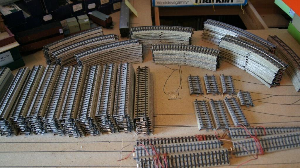 Lot rails marklin h0, Wisselstroom, Gebruikt, Rails, Ophalen of Verzenden