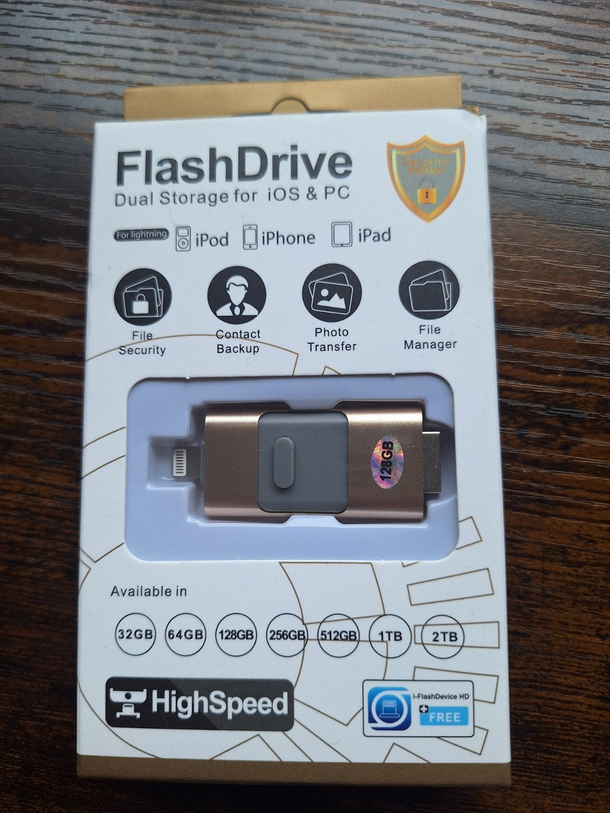 FlashDrive Dual Opslag voor iOS & PC - 128GB, Ophalen of Verzenden, Nieuw, FlashDrive, 128 GB