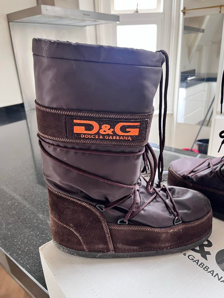 D&G Dolce & Gabbana sneeuwlaarzen, Ophalen, Gedragen, Maat 42/44 (L), Overige typen