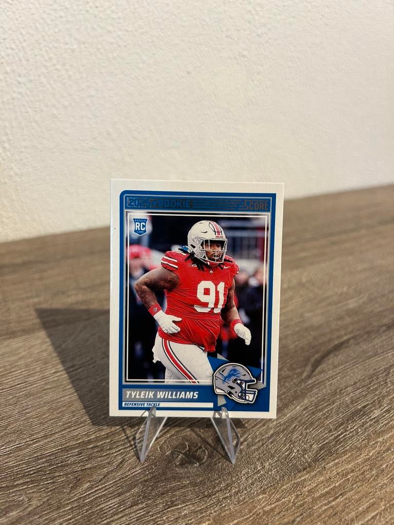 Tyleik Williams 2025 Panini Score Football #85 Rookie RC, Ophalen of Verzenden, Zo goed als nieuw, Plaatje