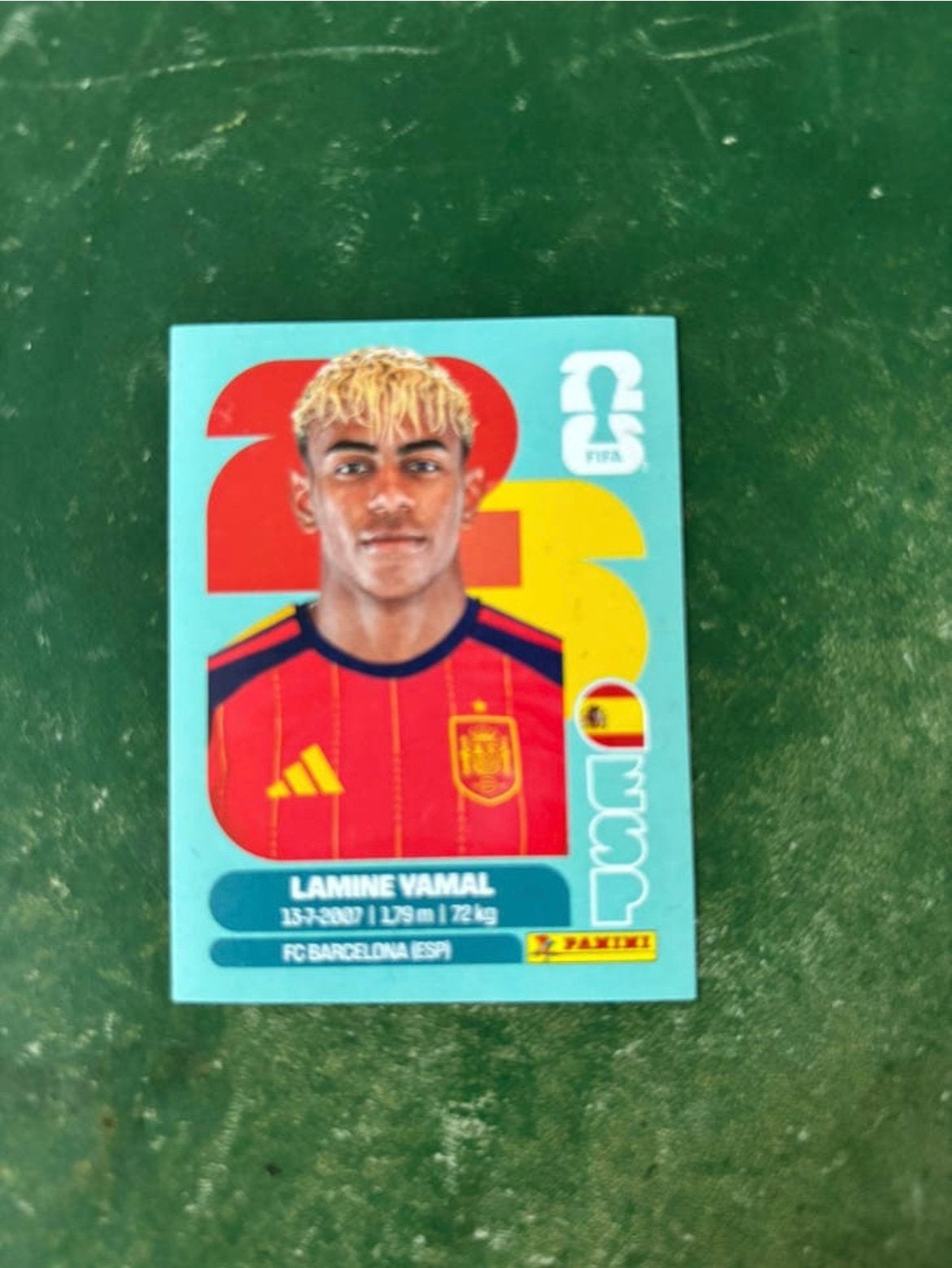 Panini wk sticker Lamine Yamal ruilen, Ophalen