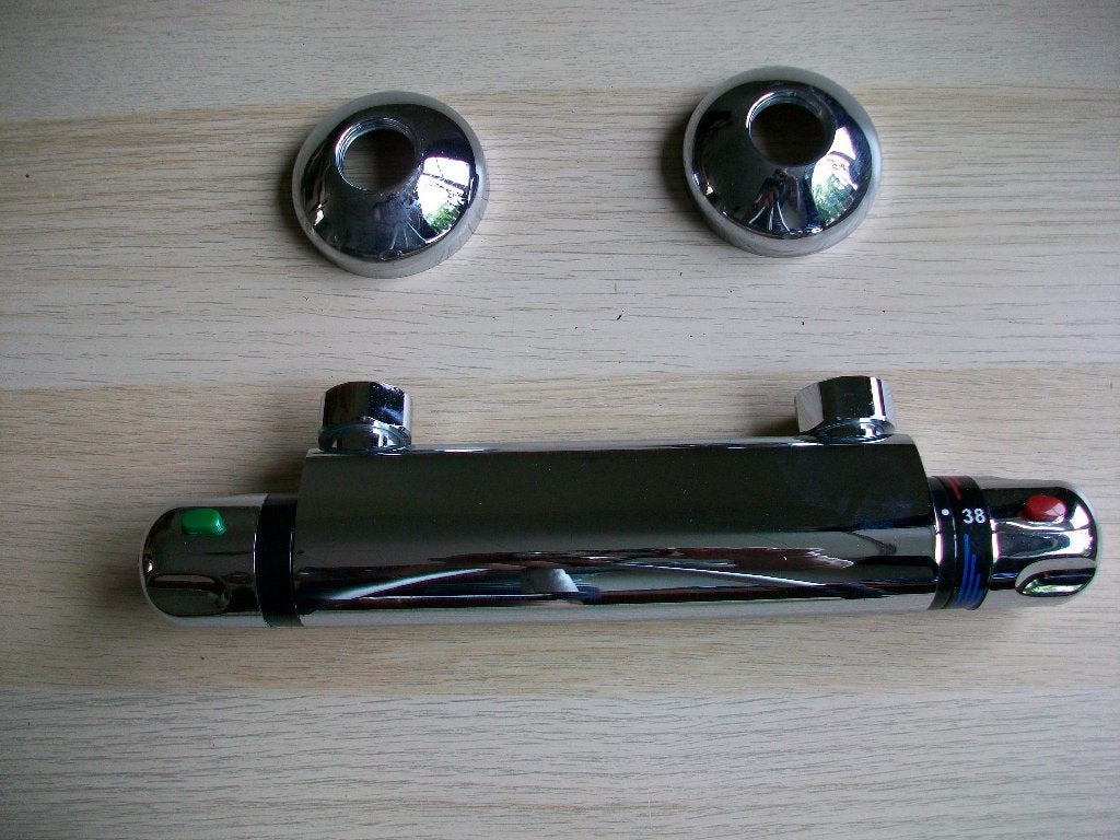 Thermostaatkraan douchekraan 150mm, Doe-het-zelf en Verbouw, Ophalen, Gebruikt, Chroom, Douche