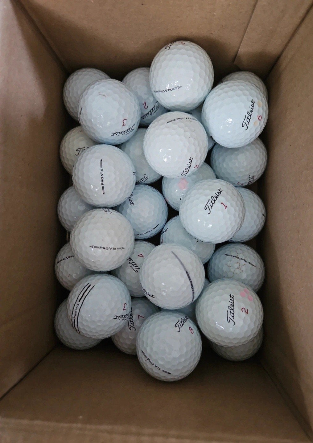 Lakeballs Titleist Pro V1 X. 30 stuks, Ophalen of Verzenden, Gebruikt, Bal(len), Overige merken