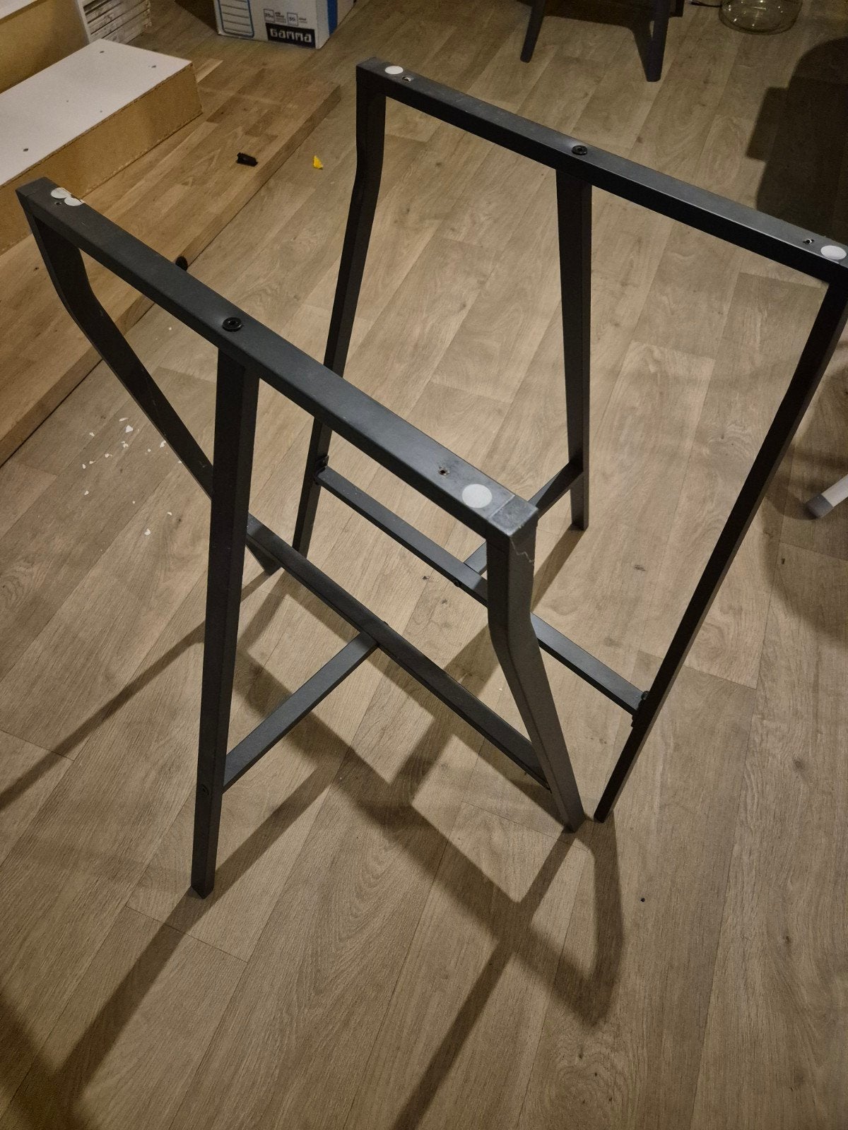 ikea schragen 2 stuks, Ophalen, Tafelpoot, Gebruikt, 50 tot 100 cm