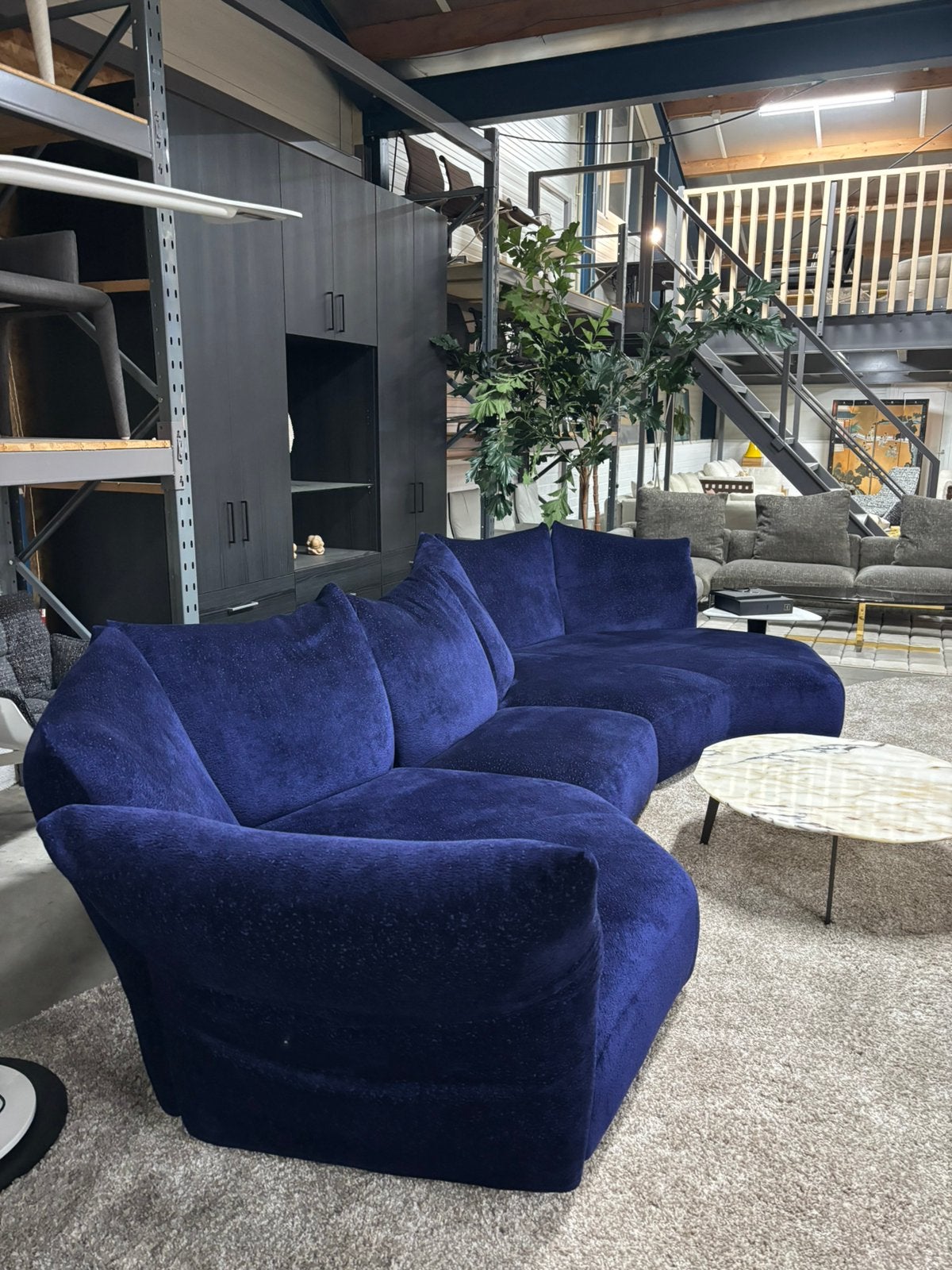 Foto 4 van Edra Standard modulaire elementen bank in stof T NP € 30.000
