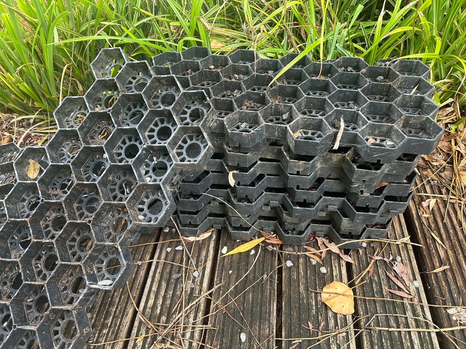14 grindmatten voor stabiele ondergrond (65x35), Overige materialen, Gebruikt, Zwart, Ophalen of Verzenden