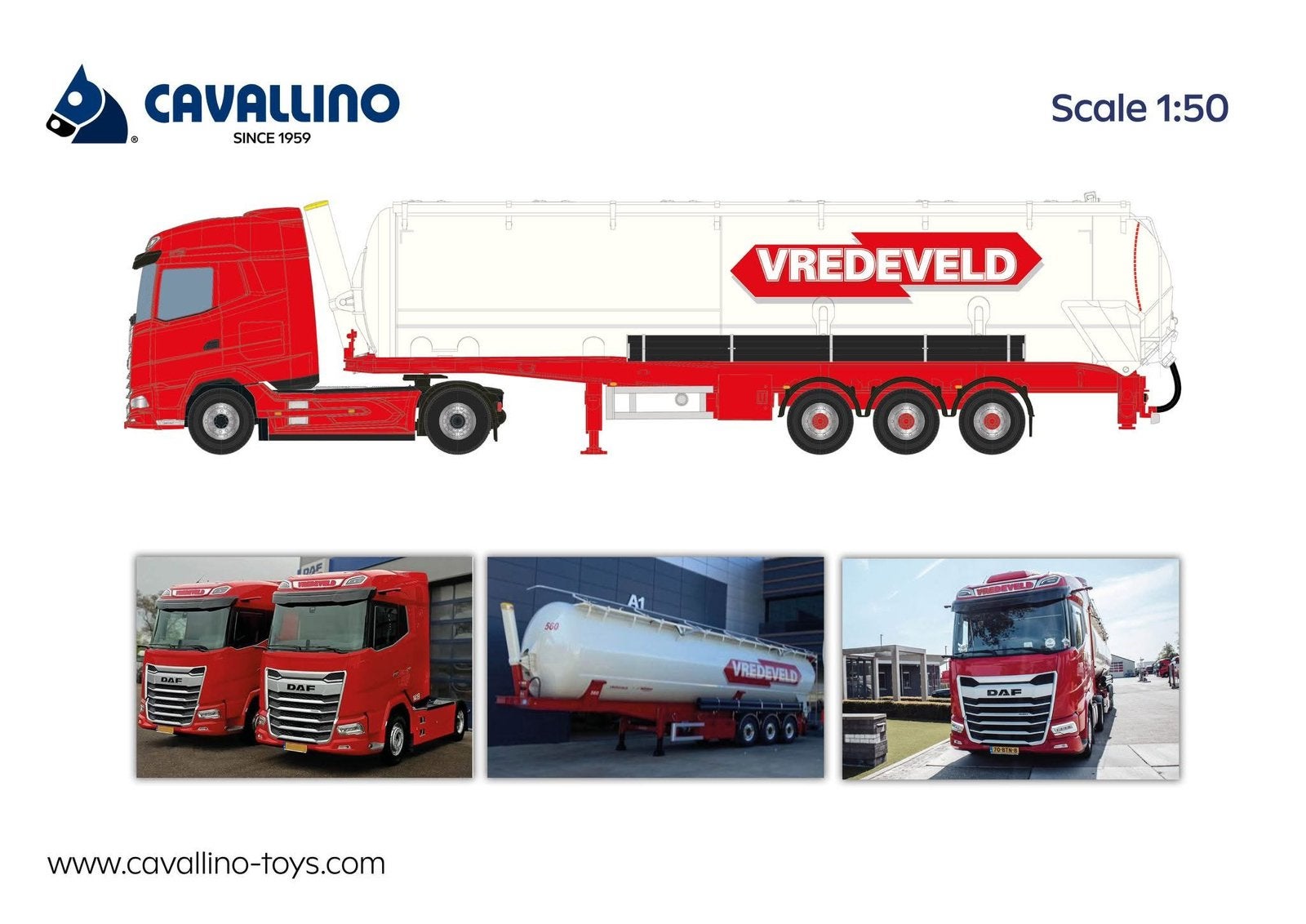 Cavallino 1:50 Vredeveld  Geen Tekno/wsi, Ophalen of Verzenden, Nieuw, Bus of Vrachtwagen, Overige merken