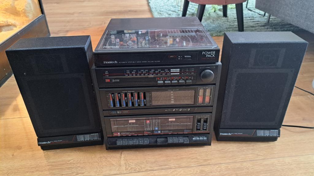 Frontech platenspeler en cassette, Ophalen of Verzenden, Gebruikt, Overige merken
