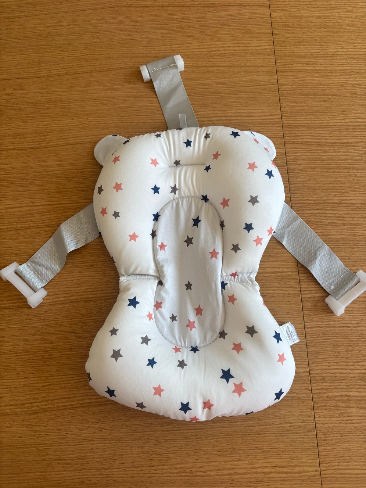 Baby badkussen met sterrenpatroon - Comfortabel en veilig, Zo goed als nieuw, Badzitje of Badring, Standaard, Ophalen