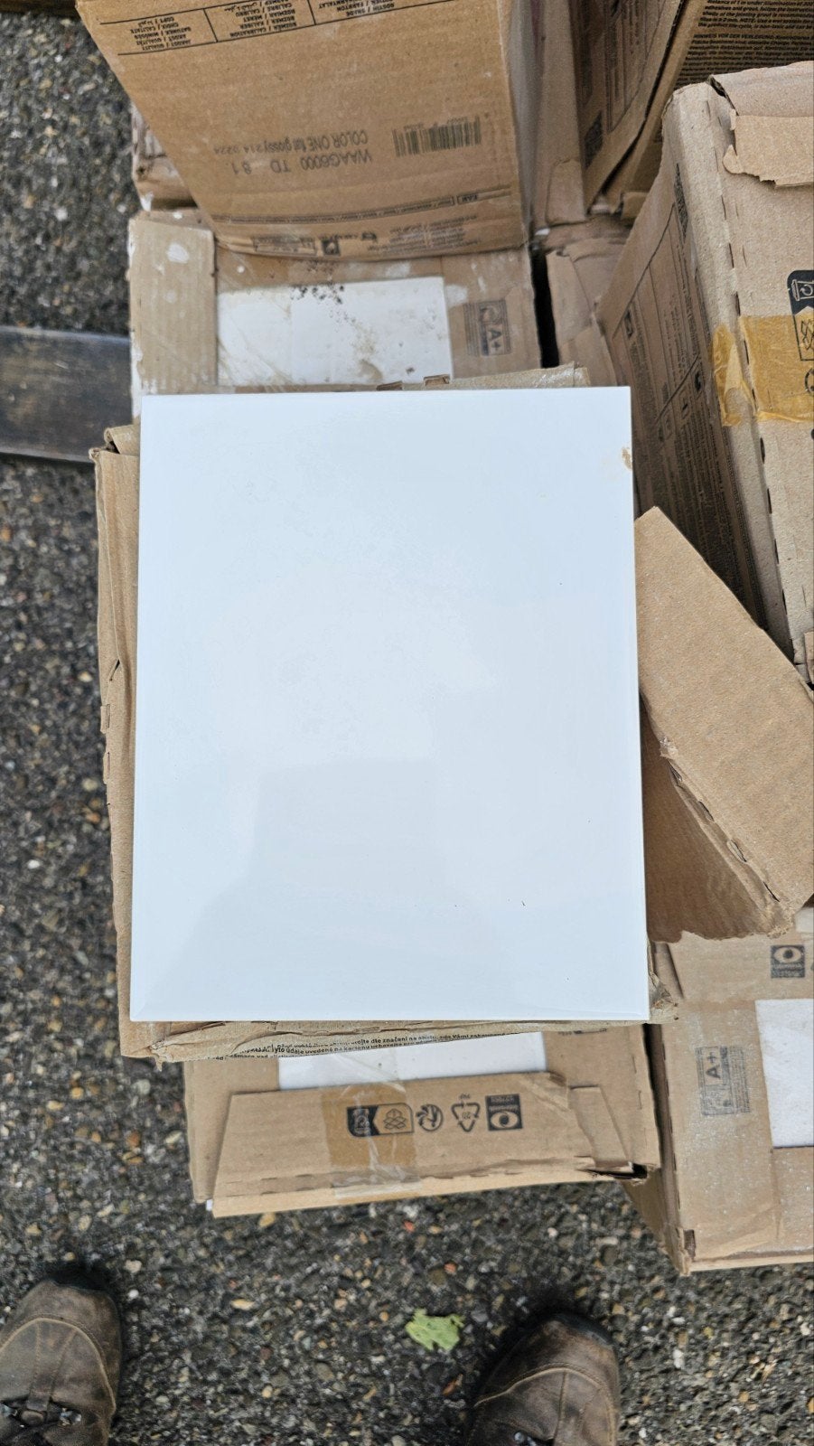 Witte keramische wandtegels 20x25 cm, 1,5 m² per doos, Nieuw, Minder dan 20 cm, Minder dan 5 m², Wandtegels