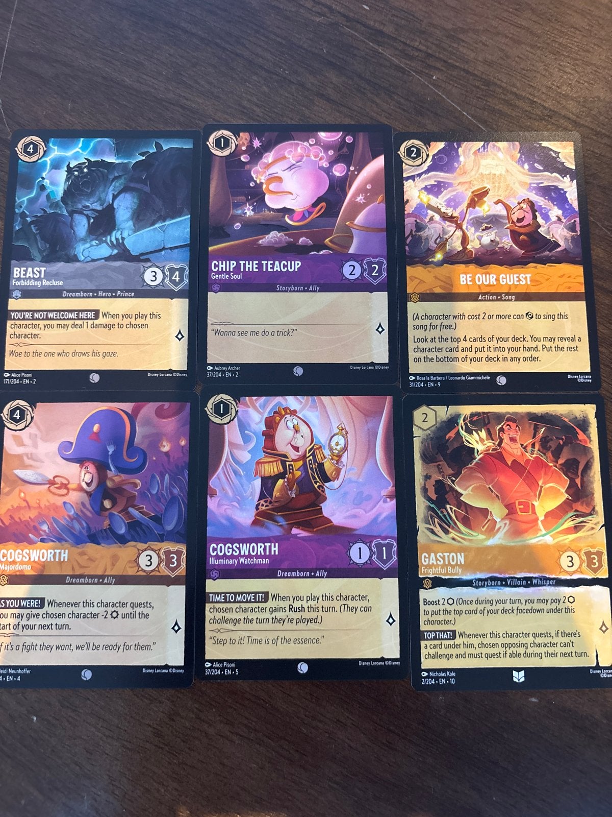 Disney Lorcana TCG Kaarten - Diverse Karakters, Ophalen of Verzenden, Overige figuren, Zo goed als nieuw, Plaatje of Poster