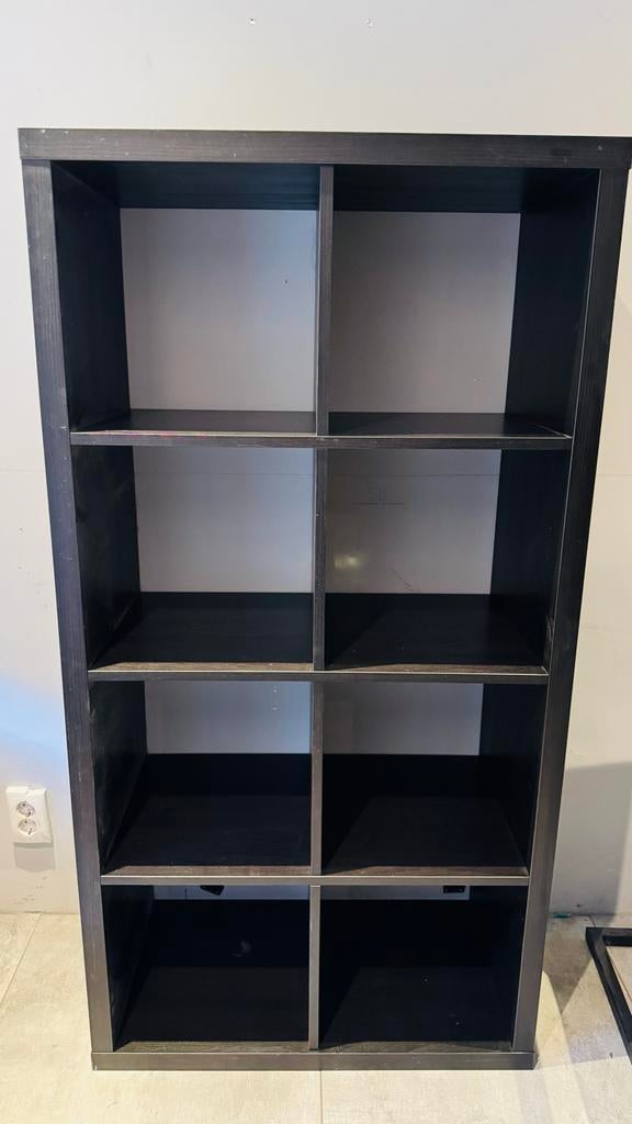 IKEA KALLAX Kast Zwartbruin 77x147 cm, Ophalen, Gebruikt