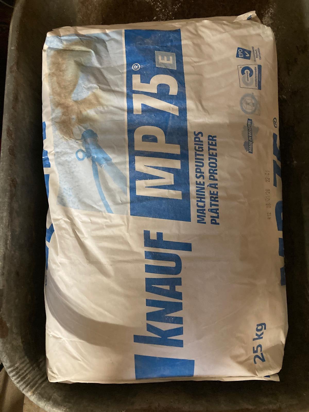 Spuit gips, Overige materialen, Zo goed als nieuw, 15 m² of meer, Ophalen
