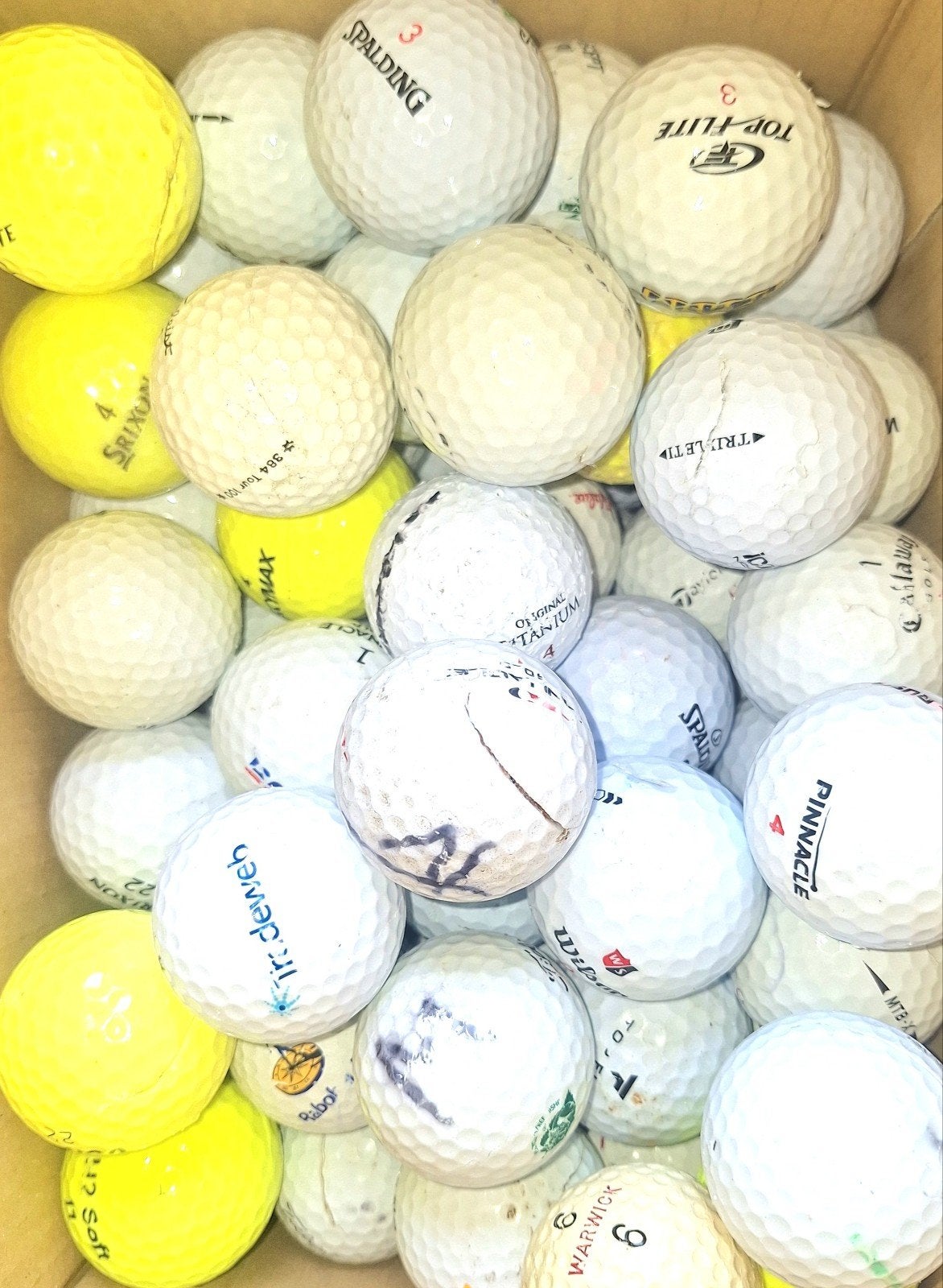 100 golfballen - Wegmeppers, Ophalen of Verzenden, Gebruikt, Bal(len), Overige merken