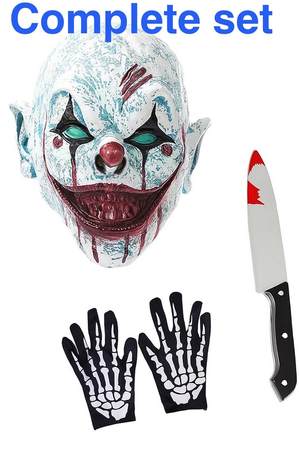 Halloweenset ‘The Clown’, Ophalen of Verzenden, Nieuw, Kostuum, Halloween of Griezel