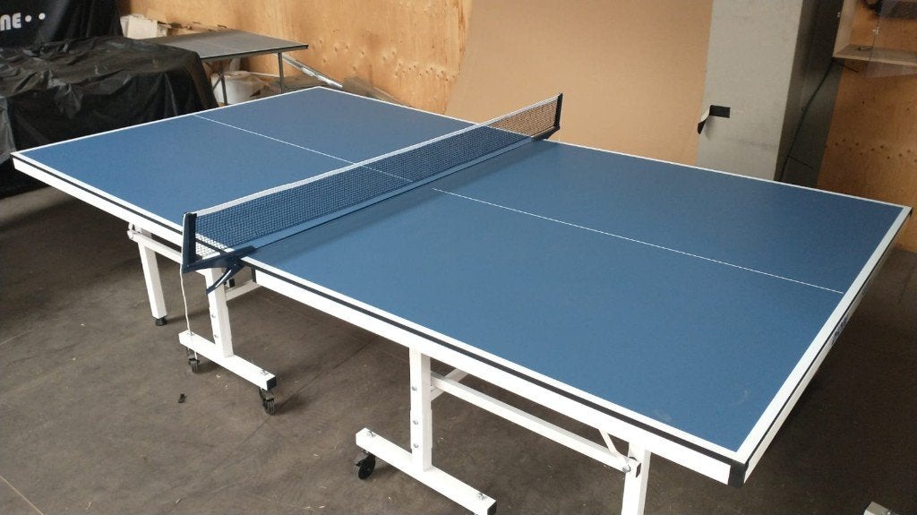 INDOOR - Tafeltennistafel - Pingpongtafel ZGAN, Sport en Fitness, Tafeltennis, Ophalen, Zo goed als nieuw, Tafel Indoor, Verrijdbaar