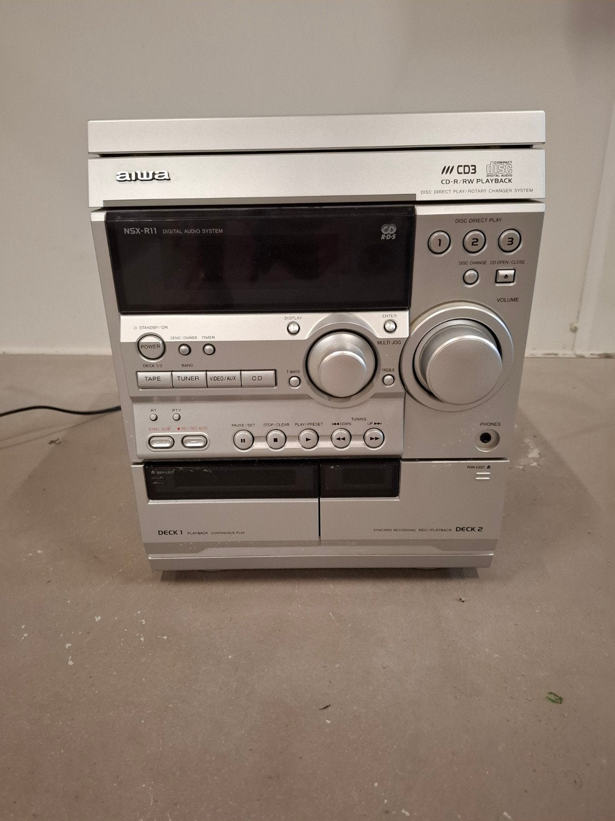 Aiwa NSX-R11 Digital Audio System - Zonder boxen, Gebruikt, Tuner of Radio, Microset, Ophalen