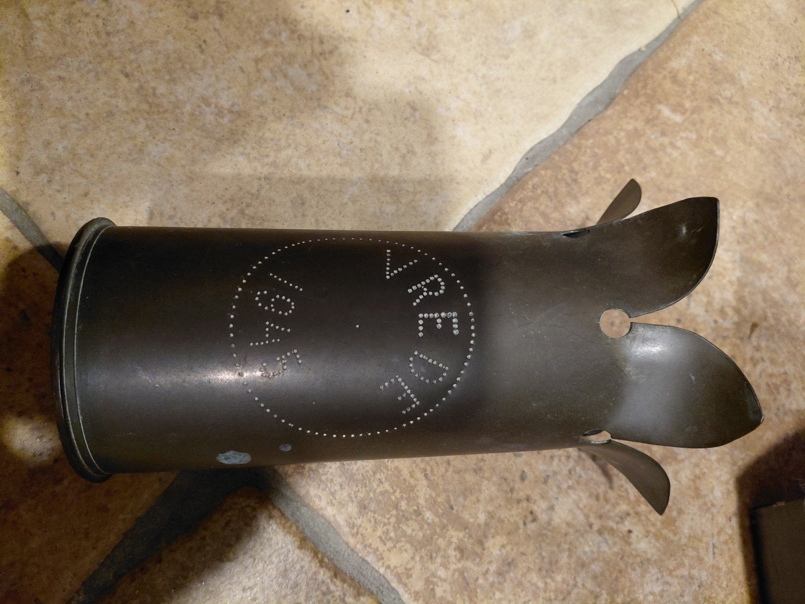 75mm M18 Huls uit 1942 - Vredeseditie, Amerika, B Co, Ophalen of Verzenden, Hulzen of Bodemvondsten