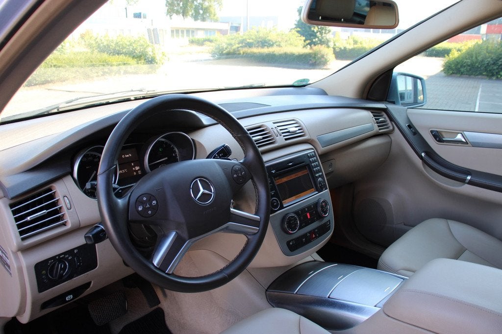 Mercedes-Benz R-klasse 350 CDI Lang 4-Matic 7p Nwe Turbo BT, Auto's, Mercedes-Benz, Automaat, Euro 5, Beige, Blauw