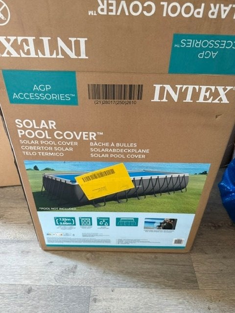 Intex Solar Cover noppenfolie 732 x 366 cm, Ophalen, Zo goed als nieuw, Afdekzeil