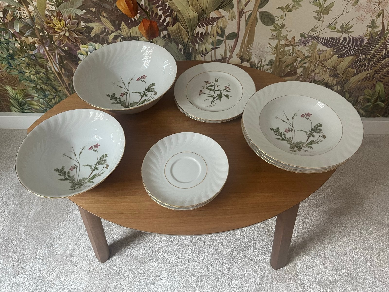 Prachtig Seltmann Weiden Bavaria servies met bloemmotief, Antiek en Kunst, Antiek | Servies compleet, Ophalen