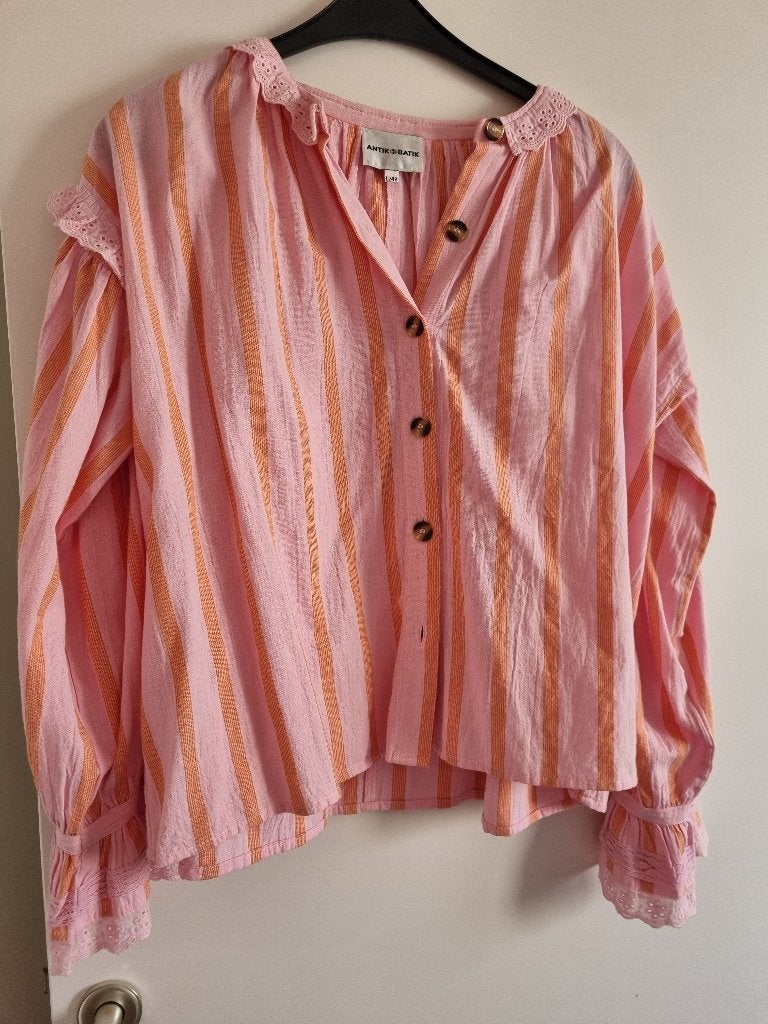 Gave dikke katoenen bloes van Antik Batik mt 42., Meerkleurig, Maat 42/44 (L), Nieuw, Ophalen of Verzenden