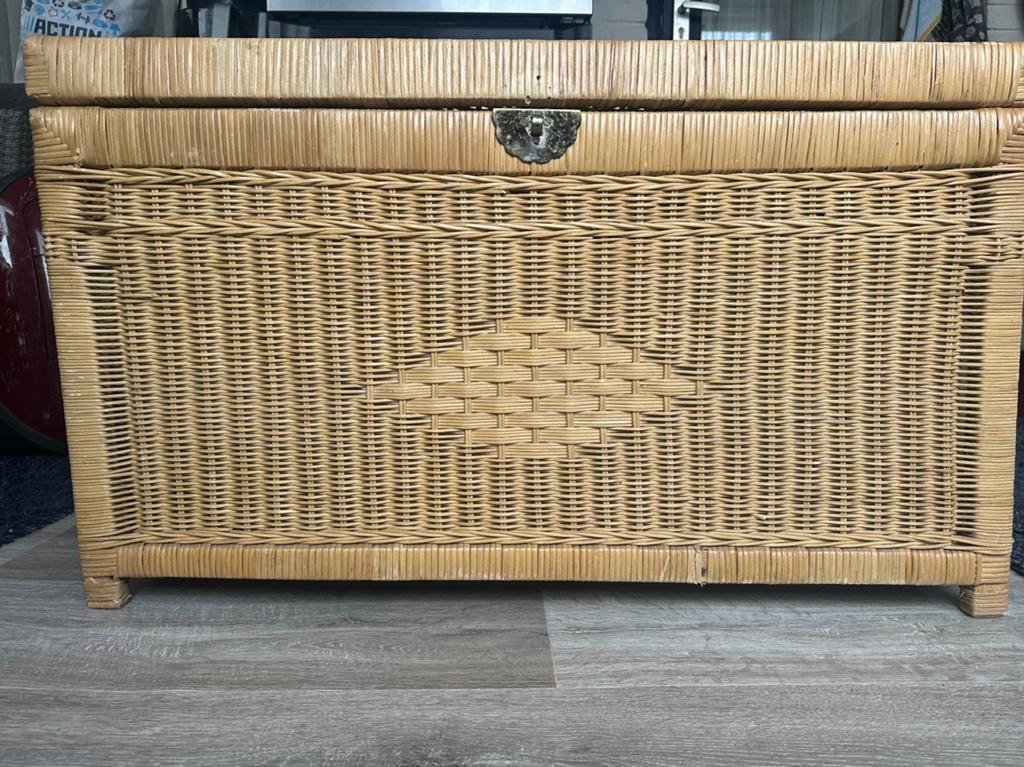 Bamboe opbergkist, Ophalen, Zo goed als nieuw, 50 tot 100 cm, Minder dan 50 cm